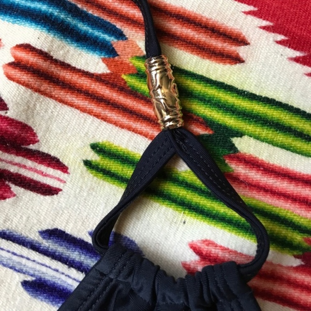 French Connection Triangle String Bikini Top - Picture 3 of 7